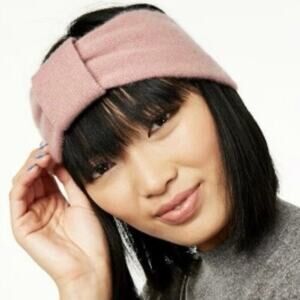 CHARTER CLUB Luxury Bella Rose Pink 100% Cashmere Earwarmer Headband - NWT